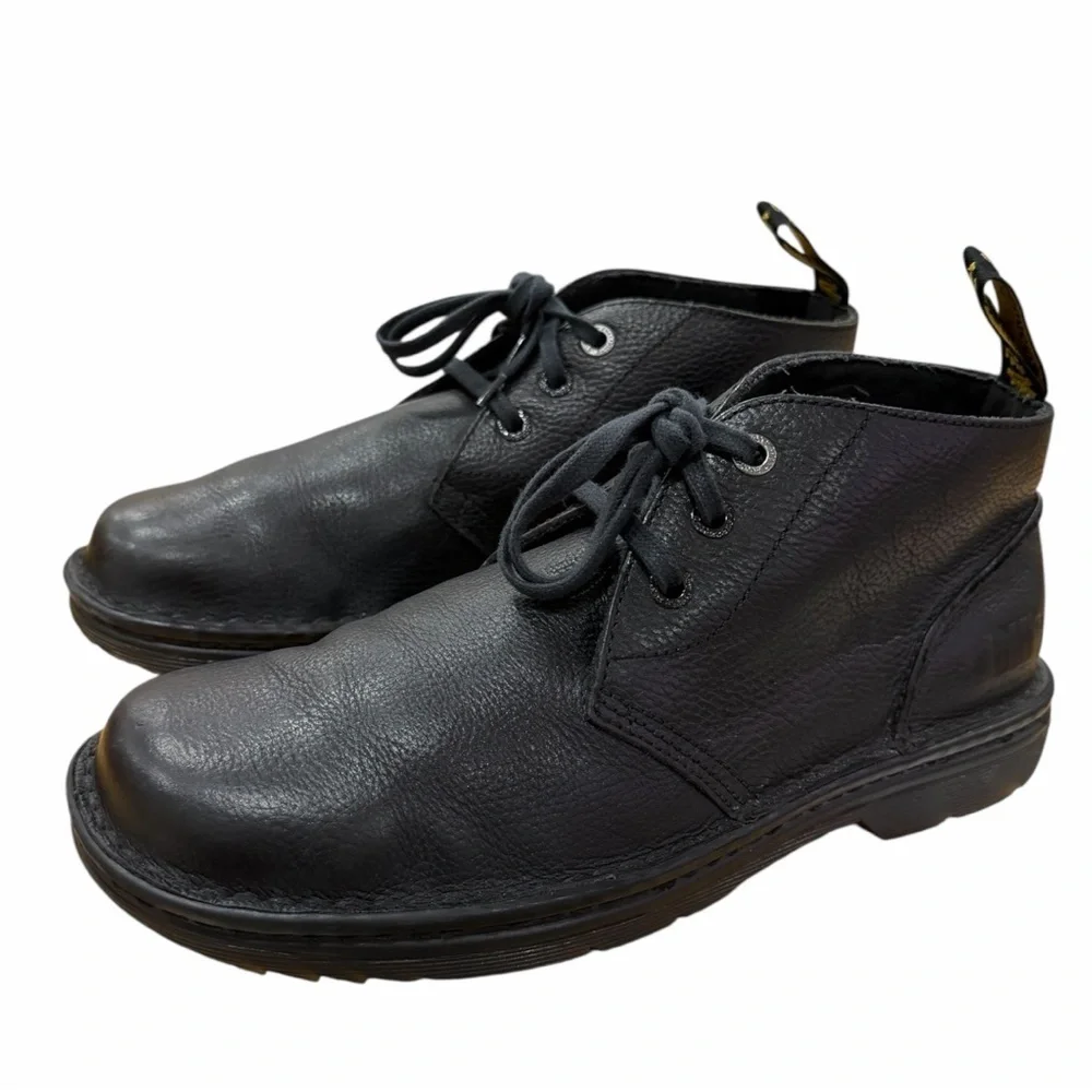 Dr. Martens Sussex Black Bear Track Leather Chukka Boots Size 11